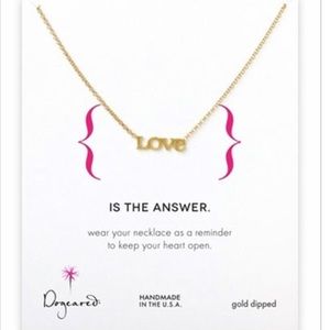 Dogeared “love” necklace